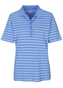 Stripe Short Sleeve Polo Shirt - Jeans