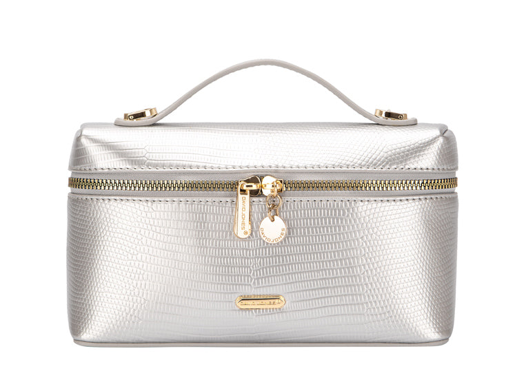 Small Croc Occasion Grab - Silver