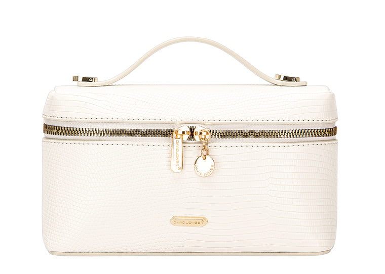 Small Croc Occasion Grab - White