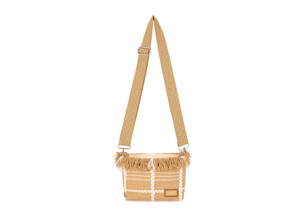 Textile Crossbody - Beige