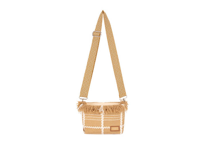 Textile Crossbody - Beige