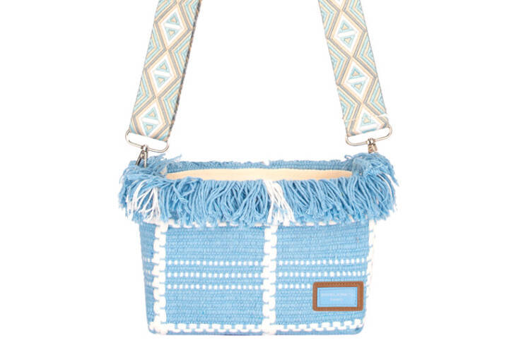 Textile Crossbody - Blue
