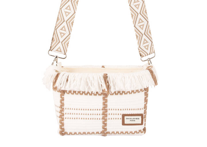 Textile Crossbody - Creamy White