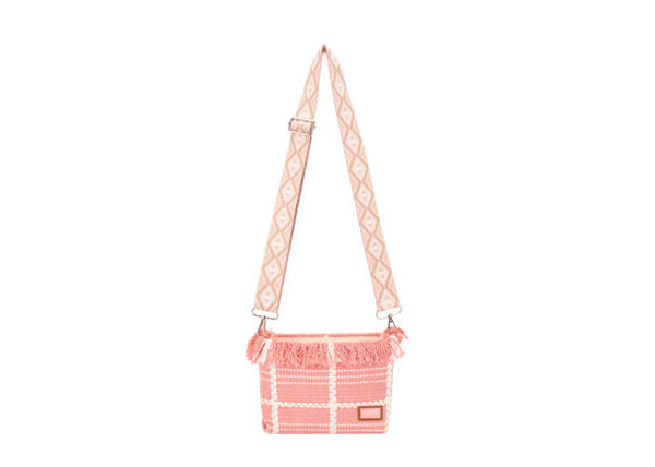 Textile Crossbody - Pink