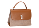 Canvas Effect Top Handle - Apricot Tan