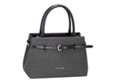 Canvas Effect Belt Detail Bag - Black