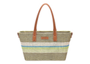 Straw Effect Shopper - Olive Branch