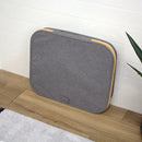 Cotswold Grey & Bamboo Large Laundry Hamper with Lid