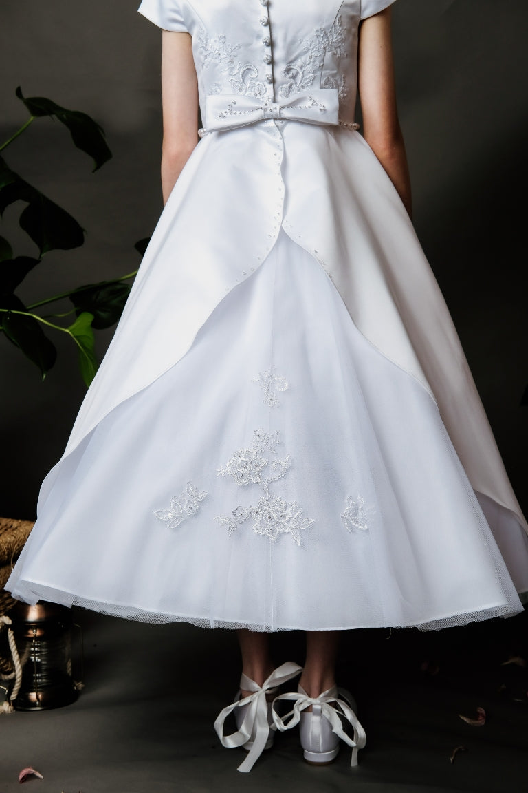 Penelope Communion Dress - White