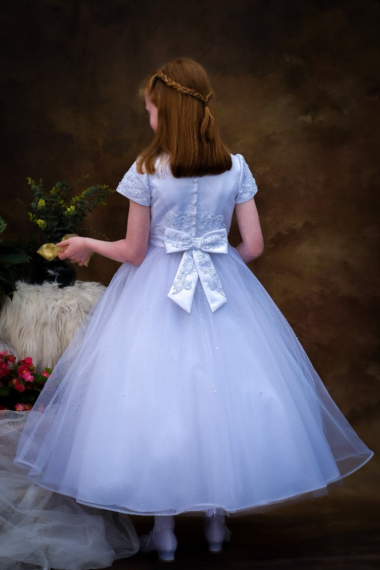 Muriel Communion Dress - White