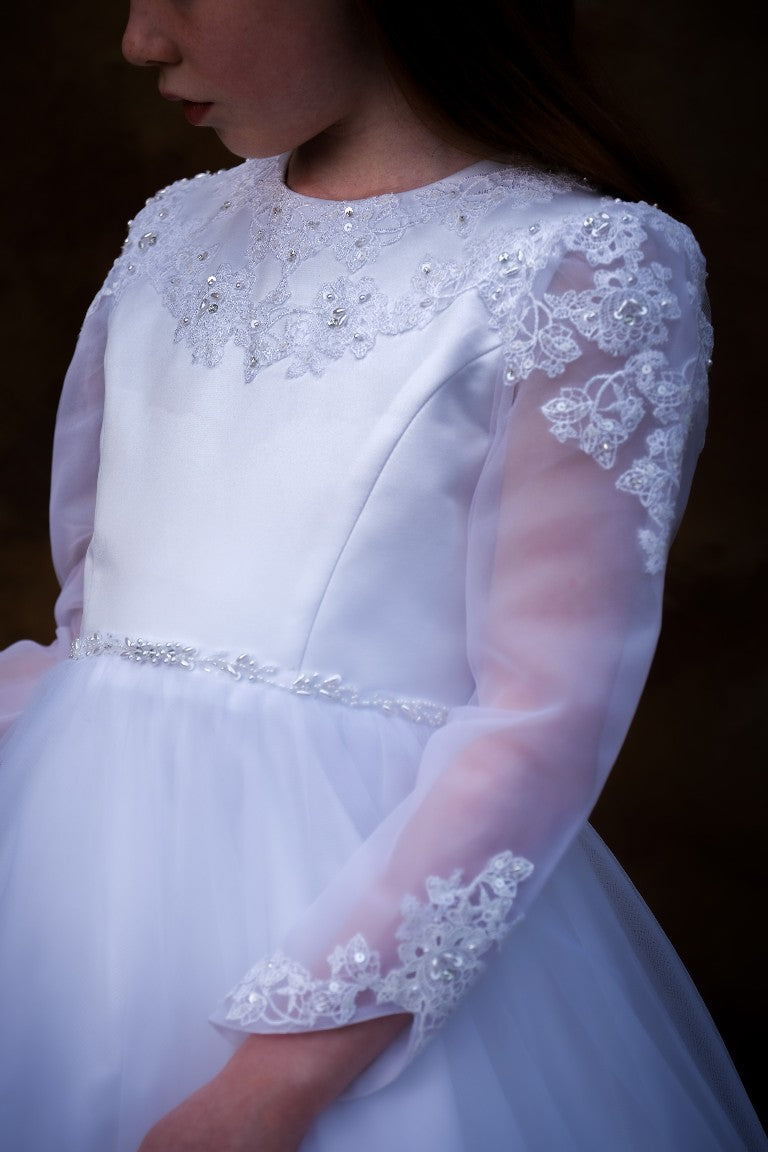 Rois Communion Dress - White