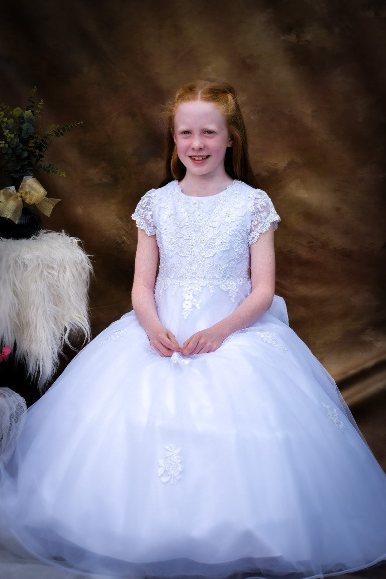 Ena Communion Dress - White