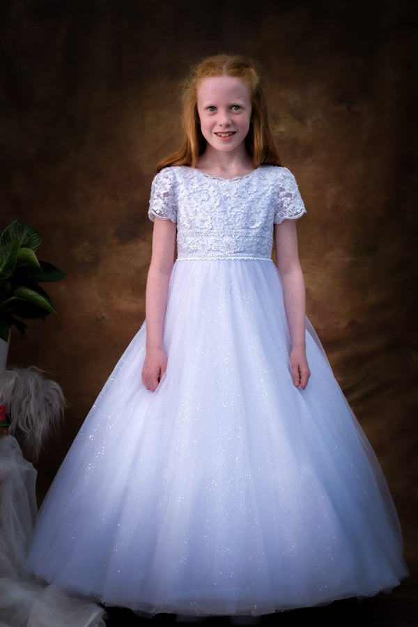 Ide Communion Dress - White