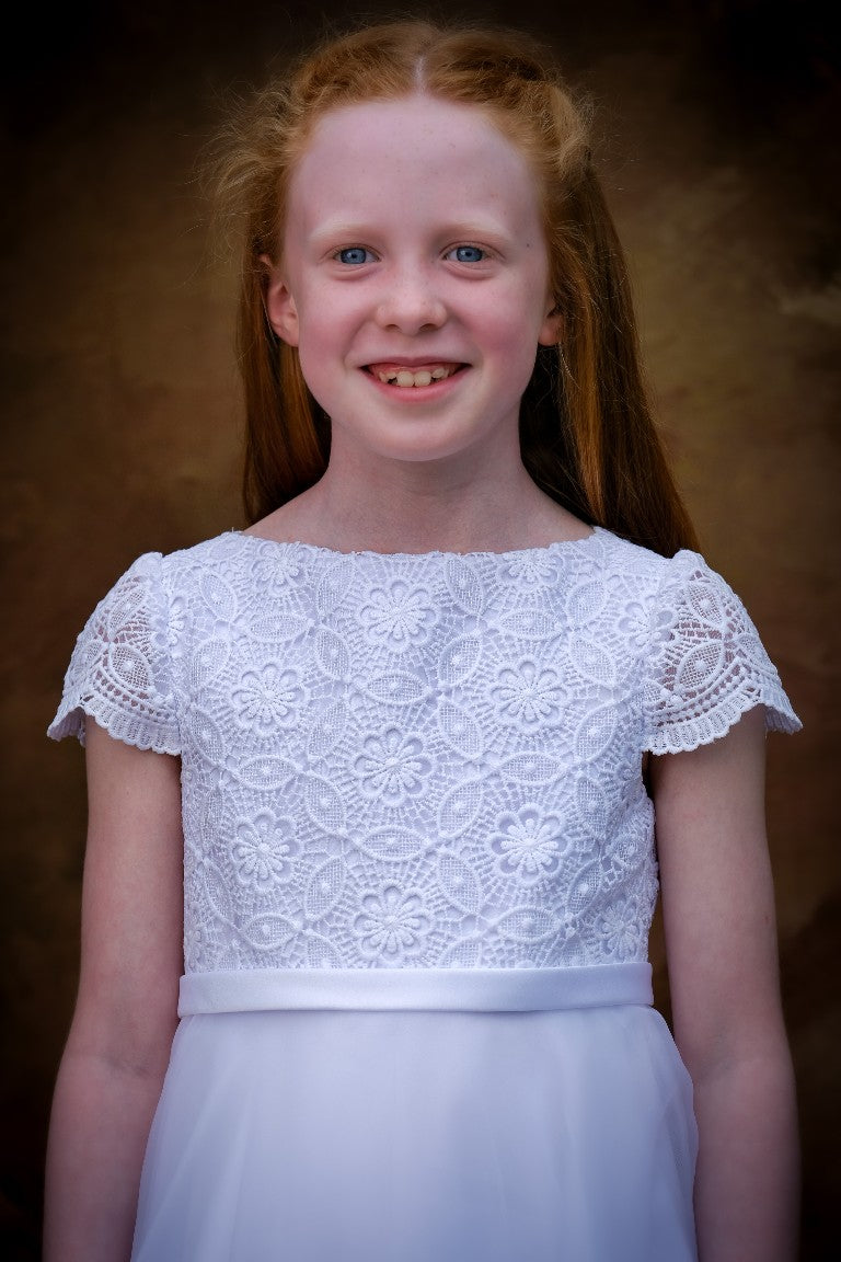Siofra Communion Dress - White