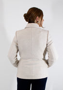Boiled Wool Blazer - Cream