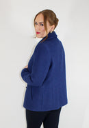 Boiled Wool Blazer - Royal