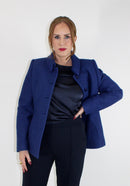 Boiled Wool Blazer - Royal