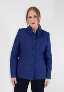 Boiled Wool Blazer - Royal