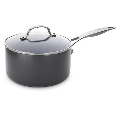 Venice Pro Hard Anodised Ceramic Non-Stick 20cm Saucepan With Lid