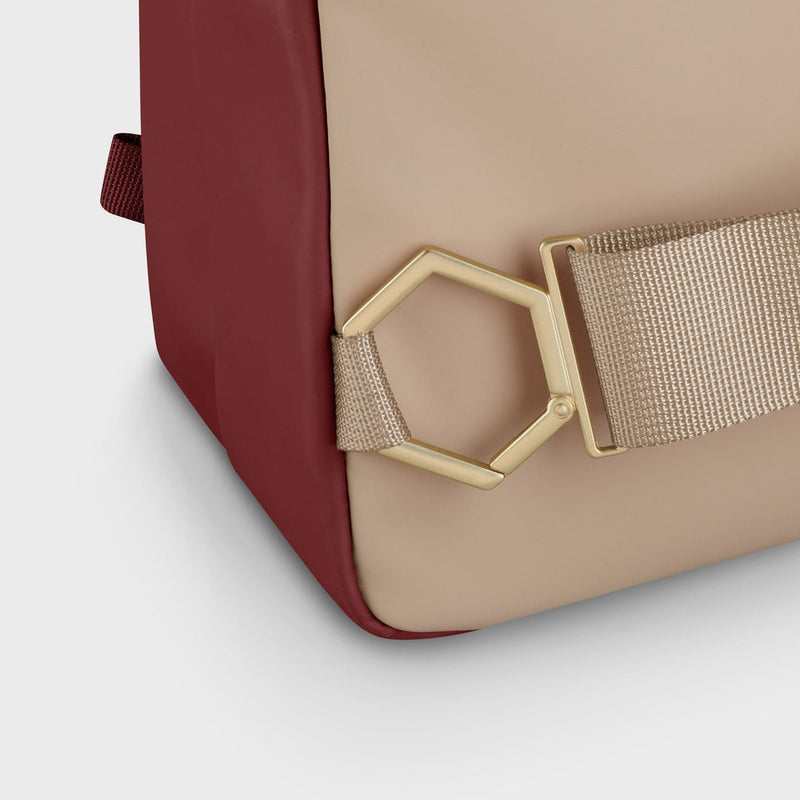 Le Réversible Backpack Bordeaux & Beige