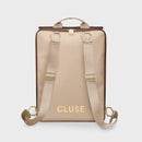 Le Réversible Backpack Metallic Brown, Beige & Gold