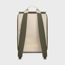Nuitée Backpack Dark Green, Beige & Gold
