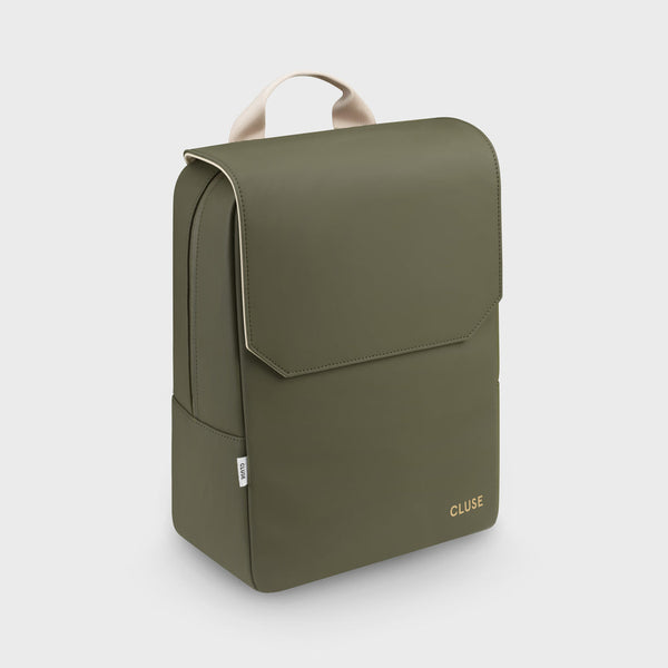 Nuitée Backpack Dark Green, Beige & Gold