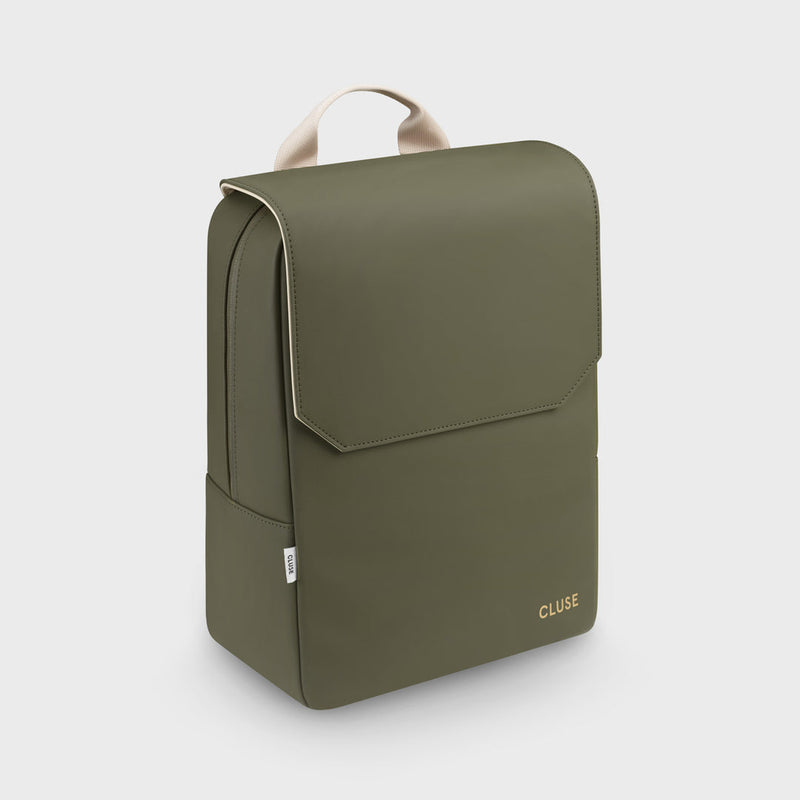 Nuitée Backpack Dark Green, Beige & Gold