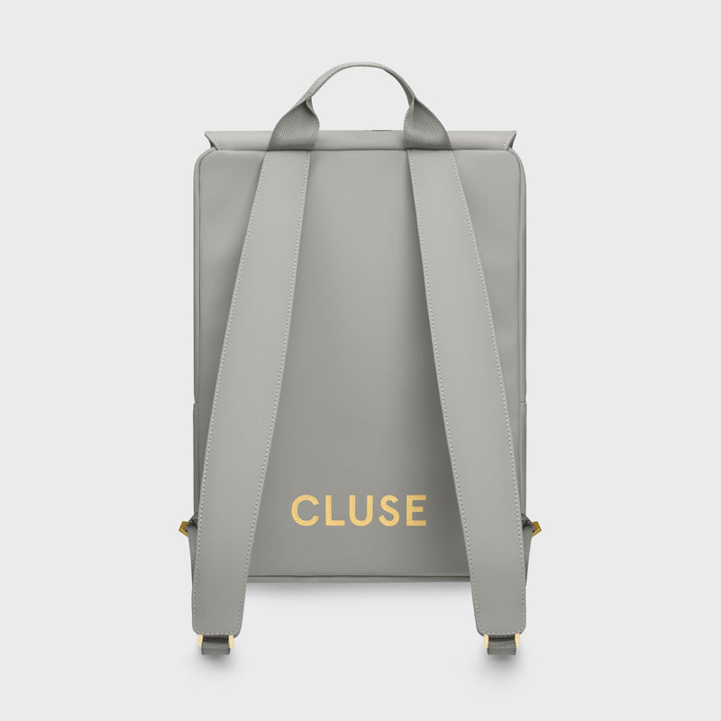 Nuitée Backpack - Light Grey & Gold
