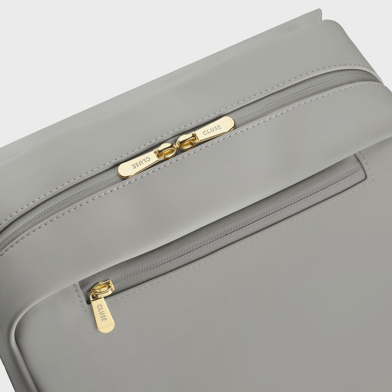 Nuitée Backpack - Light Grey & Gold