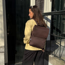 Nuitée Backpack - Dark Brown & Gold
