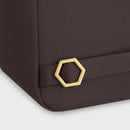Nuitée Backpack - Dark Brown & Gold