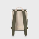 Nuitée Petite Backpack - Dark Green, Beige & Gold