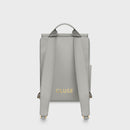 Nuitée Petite Backpack - Light Grey & Gold