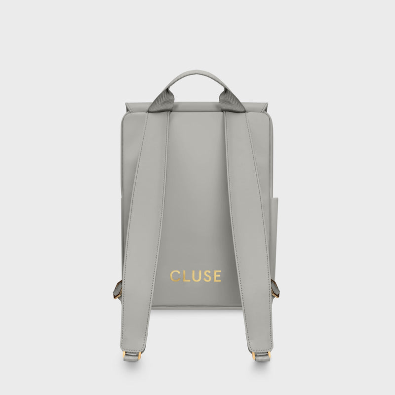 Nuitée Petite Backpack - Light Grey & Gold