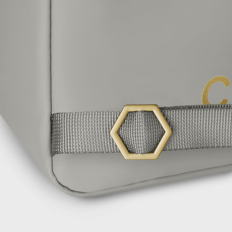 Nuitée Petite Backpack - Light Grey & Gold