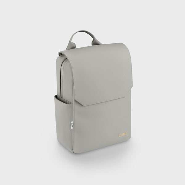 Nuitée Petite Backpack - Light Grey & Gold