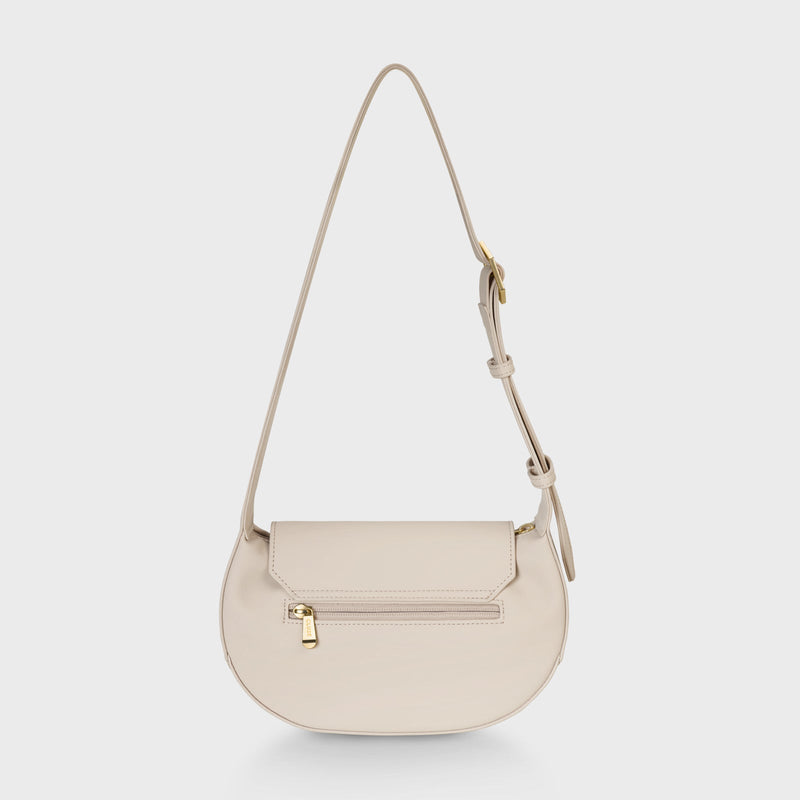 Sacroisé Petite Crossbody - Beige & Gold