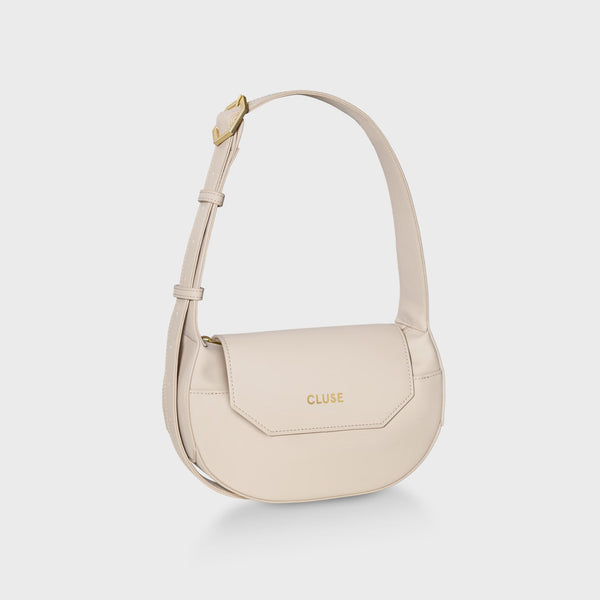 Sacroisé Petite Crossbody - Beige & Gold