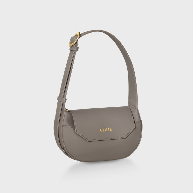 Sacroisé Petite Crossbody - Dark Grey & Gold