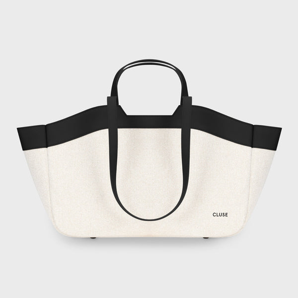 Tote Bag - Beige & Black