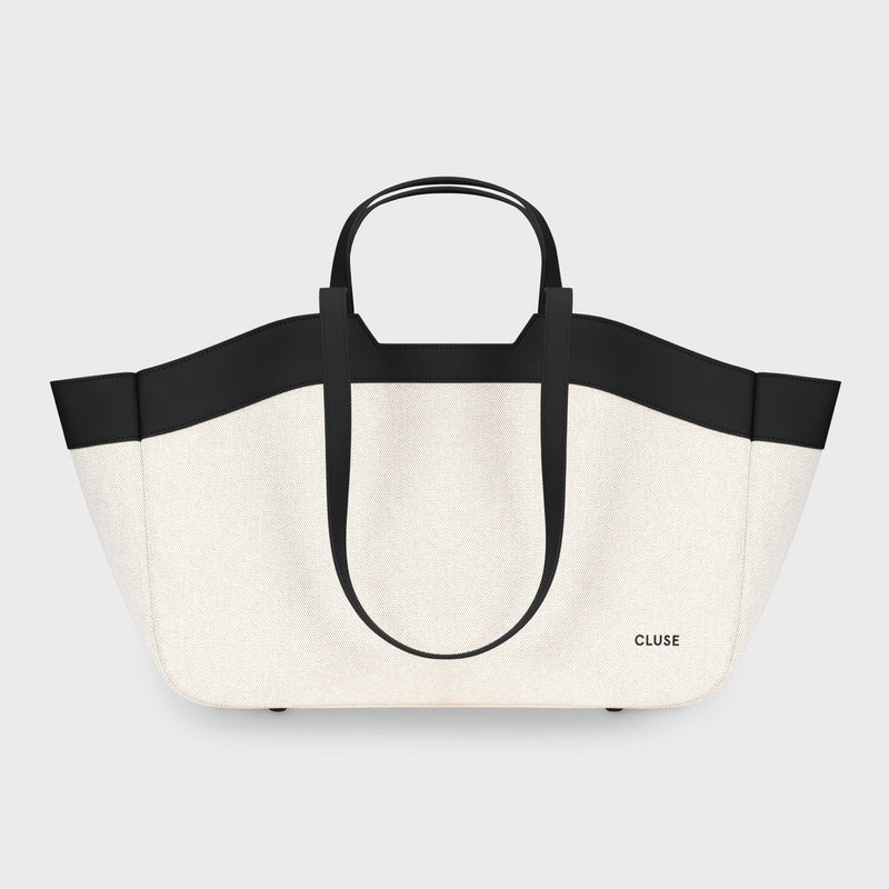 Tote Bag - Beige & Black