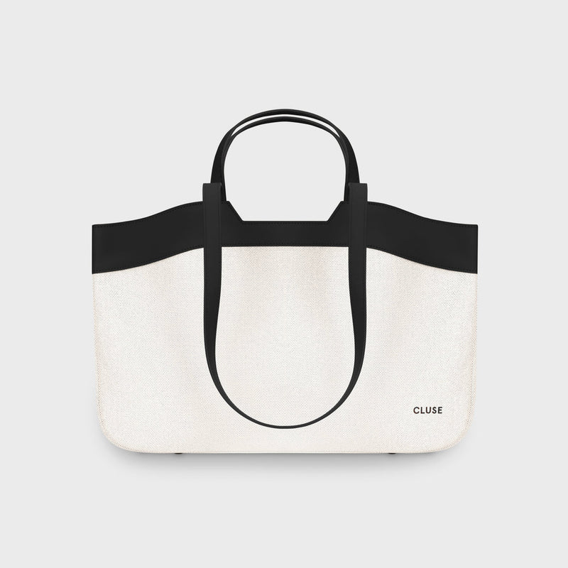 Tote Bag - Beige & Black