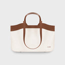 Tote Bag - Beige & Brown