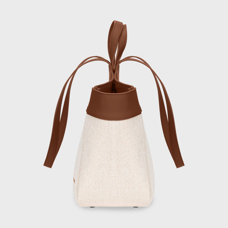 Tote Bag - Beige & Brown