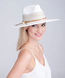 Caprini Hat - White & Grey