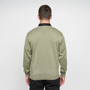Plain V Neck Jumper - Olive