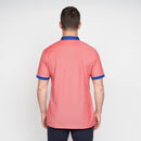 Contrast Collar Polo - Poppy