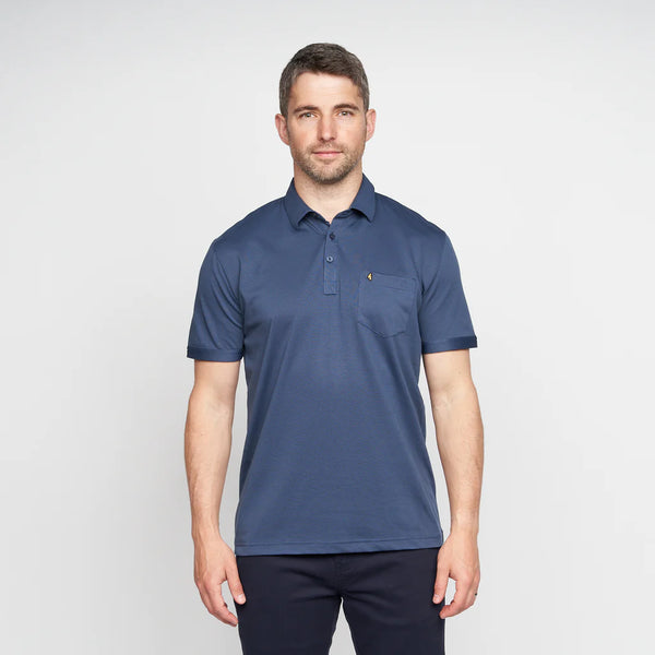 Plain Polo Shirt - Indigo
