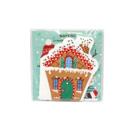 Gingerbread House Napkins Pack of 12